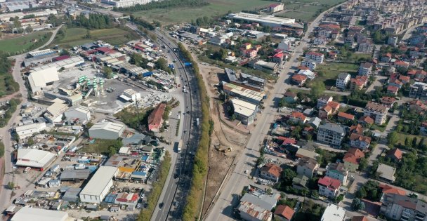 Yuvacık Sapağını rahatlatacak yol çalışması