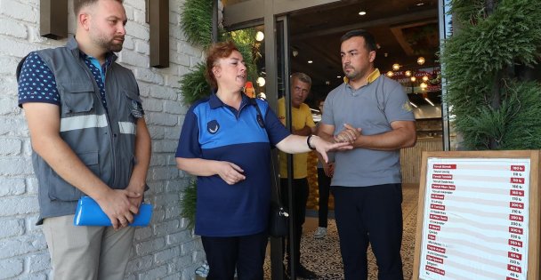 Zabıtadan kafe ve restoranlara fiyat denetimi