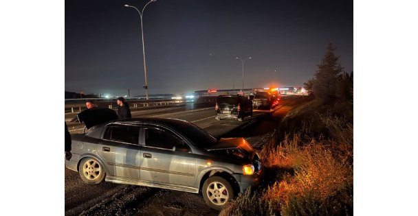 Zincirleme trafik kazasında 1 kişi yaralandı